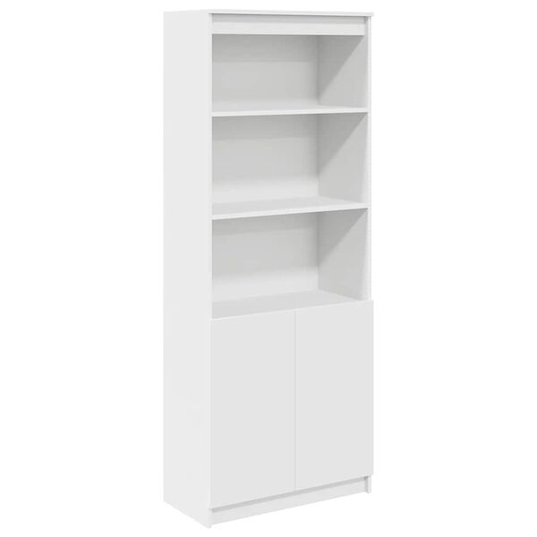vidaXL Highboard White Engineered wood 27.6 in x 13.8 in x 70.9 in
