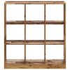 vidaXL Bookcase Old wood Engineered wood Compact Bookcase Rectangular
