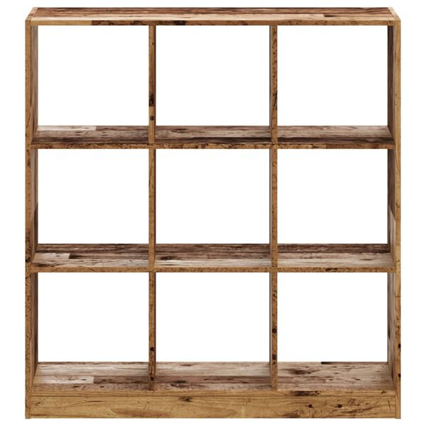 vidaXL Bookcase Old wood Engineered wood Compact Bookcase Rectangular