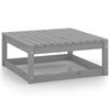 vidaXL Garden Lounge Set Gray Solid pine wood Large Modular