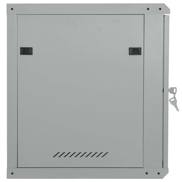 vidaXL Network Cabinet with Storage Gray 60 x 60 x 50 cm Steel