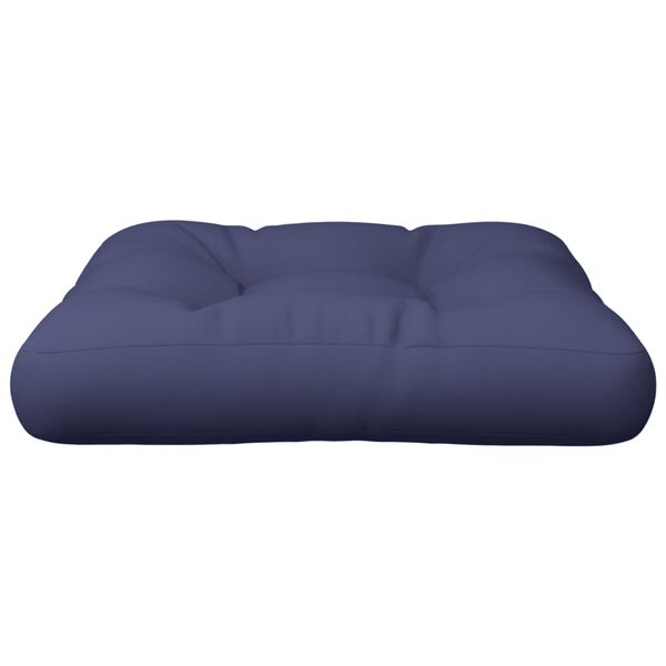 vidaXL Pallet Cushion Navy blue 100% polyester 23.6 x 23.6 in
