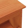 vidaXL Hall Bench Wax Brown Solid Pinewood Medium Hall Bench