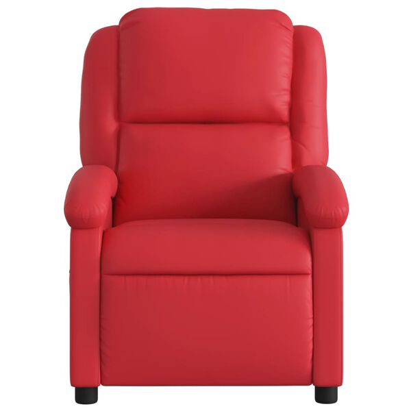 vidaXL Massage Recliner Chair Red Faux Leather Standard