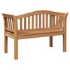 vidaXL Garden Bench Brown 120 x 53.5 x 85 cm Solid teak wood