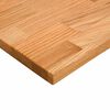 vidaXL Desk Top Light Brown Solid Oak Wood 31.5 x 19.7 in Durable