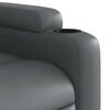 vidaXL Electric Massage Recliner Chair Gray Faux leather, metal, plywood