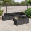 vidaXL Garden Sofa Set Black