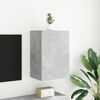 vidaXL TV Wall Cabinet Concrete grey Engineered wood 15.9 x 11.8 x 23.6 in