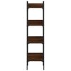 vidaXL Bookshelf Brown Oak Engineered wood, powder-coated steel Tall