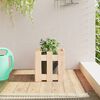 vidaXL Garden Planter Natural Pine Solid Pine Wood 11.8 in Durable
