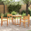 vidaXL 5 Piece Garden Dining Set Solid Wood Acacia