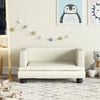vidaXL Kids Sofa Cream Faux Leather, Solid Pine Wood, Foam Mini Durable