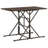 vidaXL Patio Dining Set Brown PE Rattan Stackable Garden Dining Set