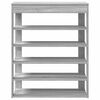 vidaXL Shoe Rack Grey Sonoma Engineered wood 31.5x11.8x38.6 in Shoe Rack