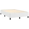 vidaXL Box Spring Bed White Faux leather Double Height-Adjustable