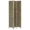 vidaXL 3-Panel Room Divider Brown 45.7"x63"  Water Hyacinth