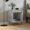 vidaXL Bedside Cabinet Concrete Grey Engineered Wood Compact