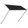 vidaXL Awning Anthracite Steel, Polyester with PA coating 98.4 x 59.1 in