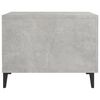 vidaXL Coffee Table Concrete Grey Engineered Wood, Metal