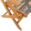 vidaXL Bistro Set Grey Solid acacia wood, Polypropylene Compact