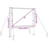 vidaXL Projection Screen with Stands 84 Inch 4:3
