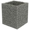 vidaXL Gabion Raised Bed Silver Galvanized steel Large