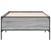 vidaXL Bed Frame Grey Sonoma Engineered Wood Twin Durable Bed Frame