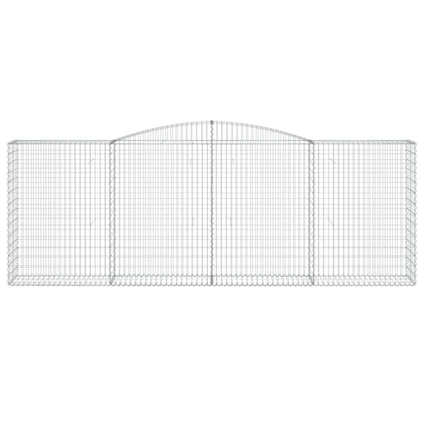 vidaXL Gabion Basket Set of 6 Silver Galvanized iron Extra Large