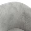 vidaXL Tub Chair Light Grey Velvet Standard Durable Armchair Round