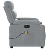 vidaXL Electric Massage Recliner Chair Light Grey
