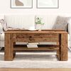 vidaXL Coffee Table Old Wood 40.16 x 21.65 x 17.72 in Engineered Wood