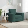vidaXL Sofa Dark Green 39.37 x 30.31 x 32.28 in Fabric