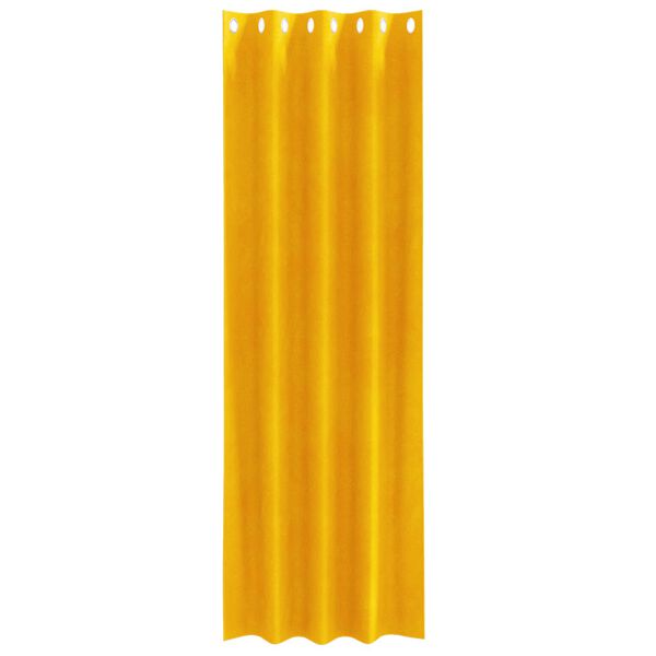 vidaXL Blackout Curtains 2 pcs Mustard Yellow 55.12 x 102.36 in Velvet