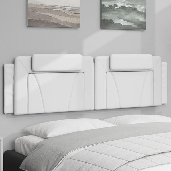 vidaXL Headboard Cushion White