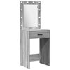 vidaXL Dressing Table 2 pcs Gray 50 x 41 x 135 cm Engineered wood
