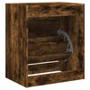 vidaXL Shoe Cabinet Smoked Oak Engineered Wood Compact Shoe Cabinet
