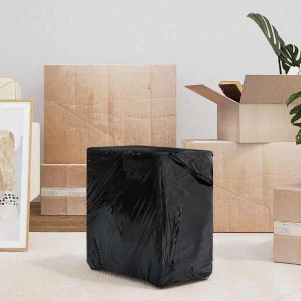 vidaXL Stretch Film 2 pcs Black 20 μm 19.7 " x 492.1 '