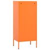 vidaXL Storage Cabinet Orange Steel Medium Levelers Storage Cabinet
