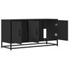 vidaXL TV Cabinet Black Engineered wood, metal Medium TV Cabinet