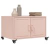vidaXL Coffee Table Pink Cold-rolled steel 26.8x19.7x17.1 in
