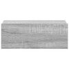 vidaXL Floating Nightstand Grey Sonoma Engineered Wood Small