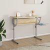 vidaXL Craft Desk Sonoma oak and grey Engineered wood Adjustable medium