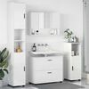 vidaXL Bathroom Furniture Set 4 pcs High gloss white Engineered wood