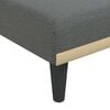 vidaXL Chaise Lounge Dark Gray Polyester and Plywood One-person