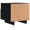 vidaXL Bedside Cabinet Black Engineered wood Compact Bedside Cabinet