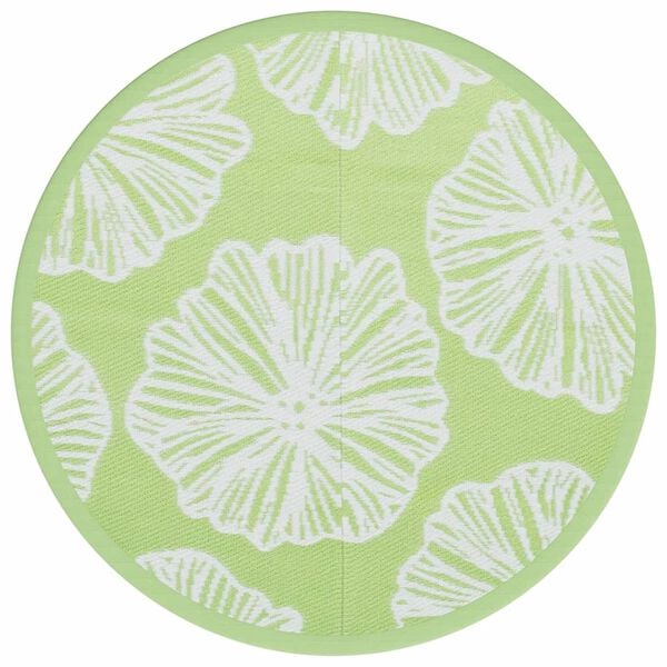 vidaXL Outdoor Carpet Green Polypropylene (PP) 63 in diameter Portable