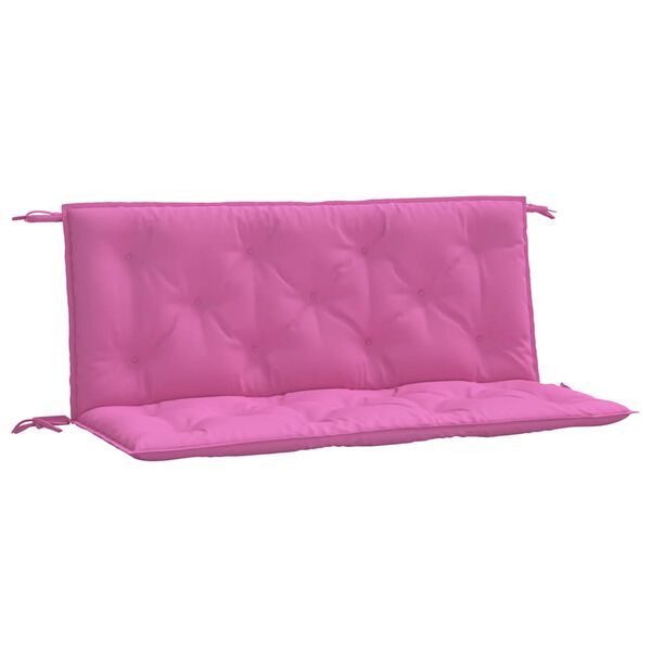 vidaXL Garden Bench Cushion Set of 2 Pink Fabric (100% polyester)