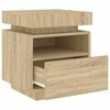 vidaXL Bedside Cabinet Set of 2 Sonoma oak Engineered wood Medium