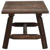 vidaXL Coffee Table Burnt Wood Solid Spruce Wood Medium Tough